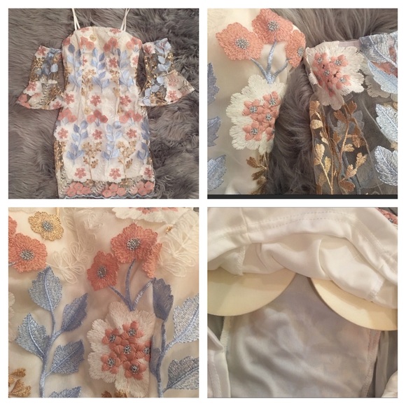 ✨”YOU’RE THE ONE”✨FLORAL LACE DRESS- BUILT IN BRA - Picture 7 of 8